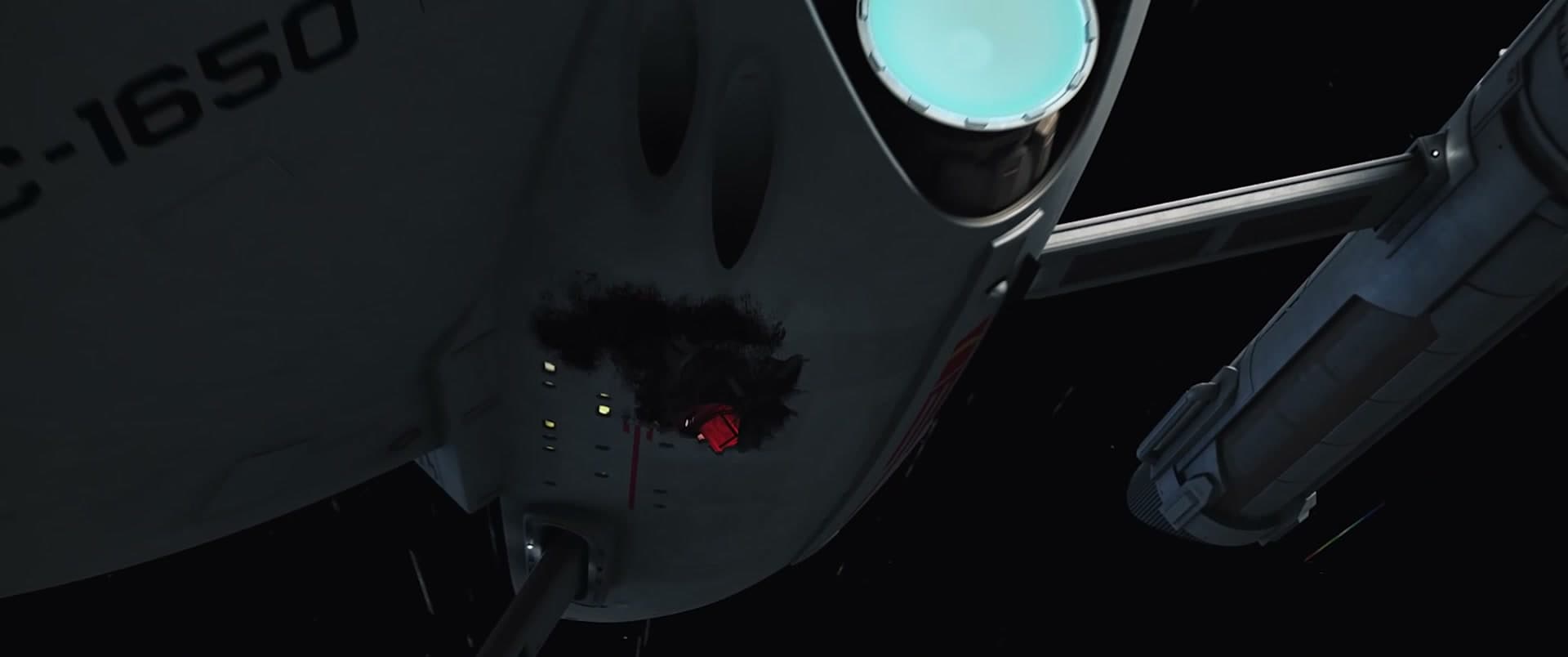 USS Ares NCC-1650 — secondary hull battle damage