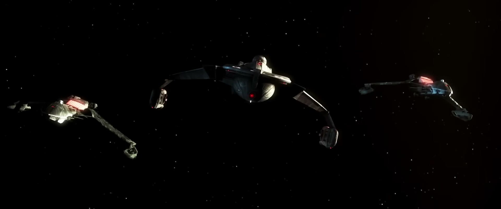 Klingon battle group — D-7 and Birds-of-Prey