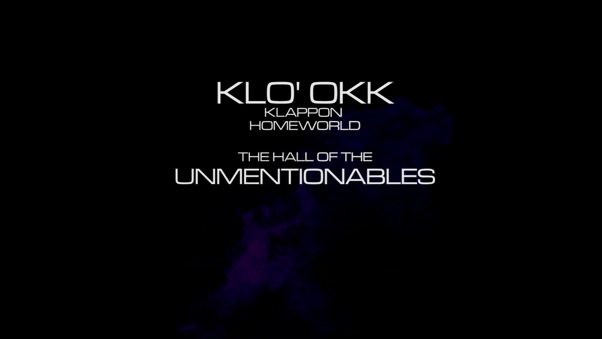 Klo'okk — Klappo homeworld title card