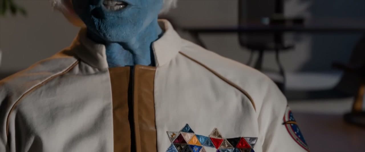 Andorian Starfleet officer — dress whites