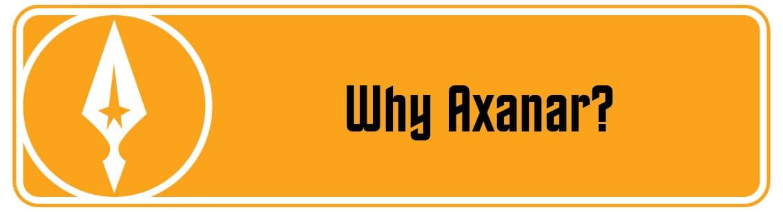 Recovered axanar campaign banners artifact — Indiegogo Banner Why. Catalogued by the Memory Alpha Historic Society from the Axanar production archive.