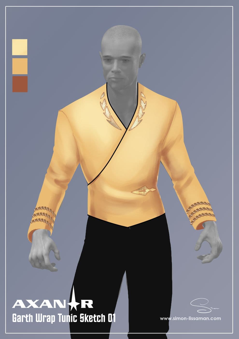 Garth Wrap Tunic Pass 01 — Garth Wrap Tunic concept art