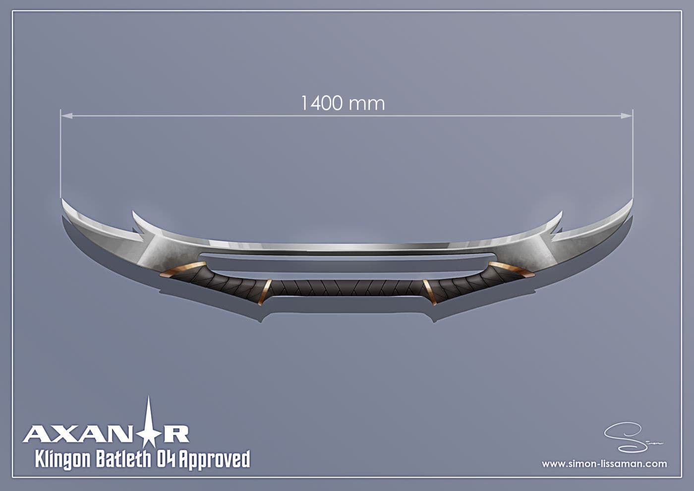 Recovered klingon bat'leth design artifact — Klingon Batleth04 Approved Design. Catalogued by the Memory Alpha Historic Society from the Axanar production archive.