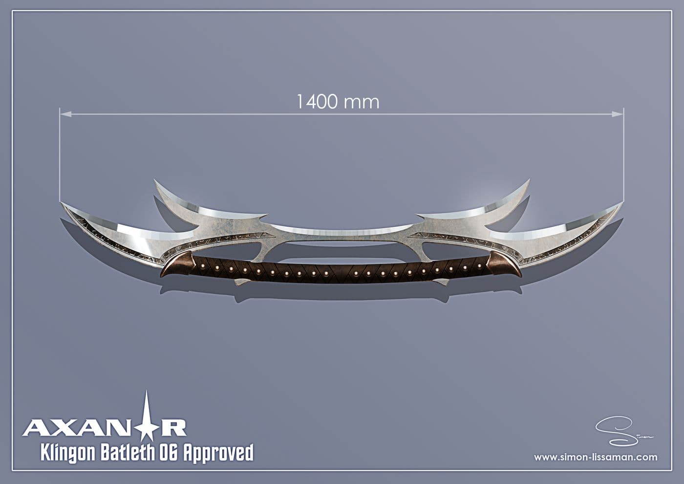 Recovered klingon bat'leth design artifact — Klingon Batleth06 Approved Design. Catalogued by the Memory Alpha Historic Society from the Axanar production archive.