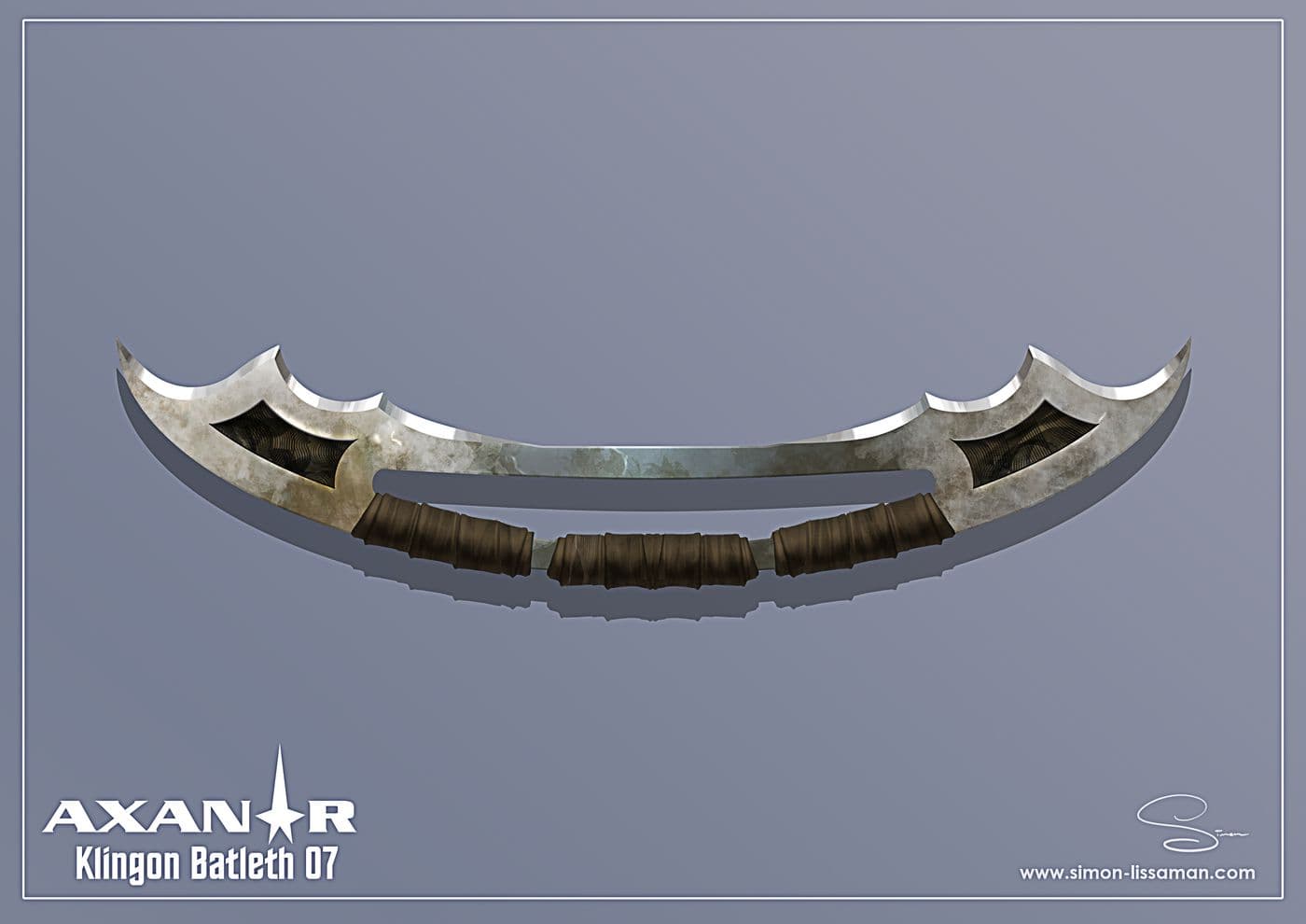 Recovered klingon bat'leth design artifact — Klingon Batleth07. Catalogued by the Memory Alpha Historic Society from the Axanar production archive.