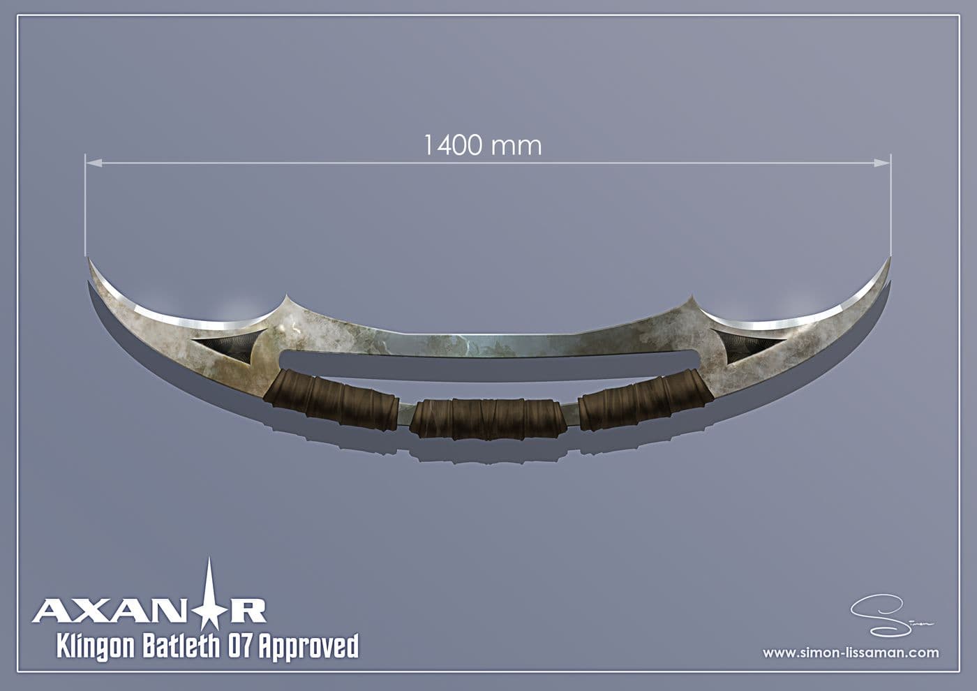Recovered klingon bat'leth design artifact — Klingon Batleth07 Approved Design. Catalogued by the Memory Alpha Historic Society from the Axanar production archive.