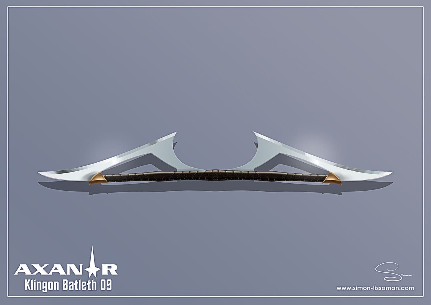 Recovered klingon bat'leth design artifact — Klingon Batleth09. Catalogued by the Memory Alpha Historic Society from the Axanar production archive.