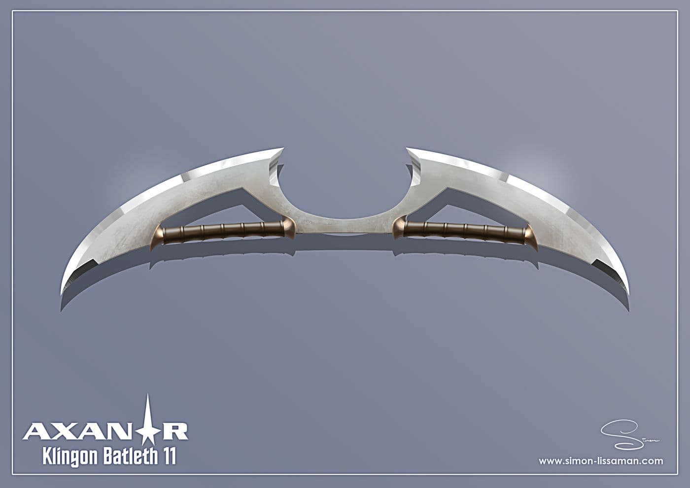 Recovered klingon bat'leth design artifact — Klingon Batleth11a. Catalogued by the Memory Alpha Historic Society from the Axanar production archive.