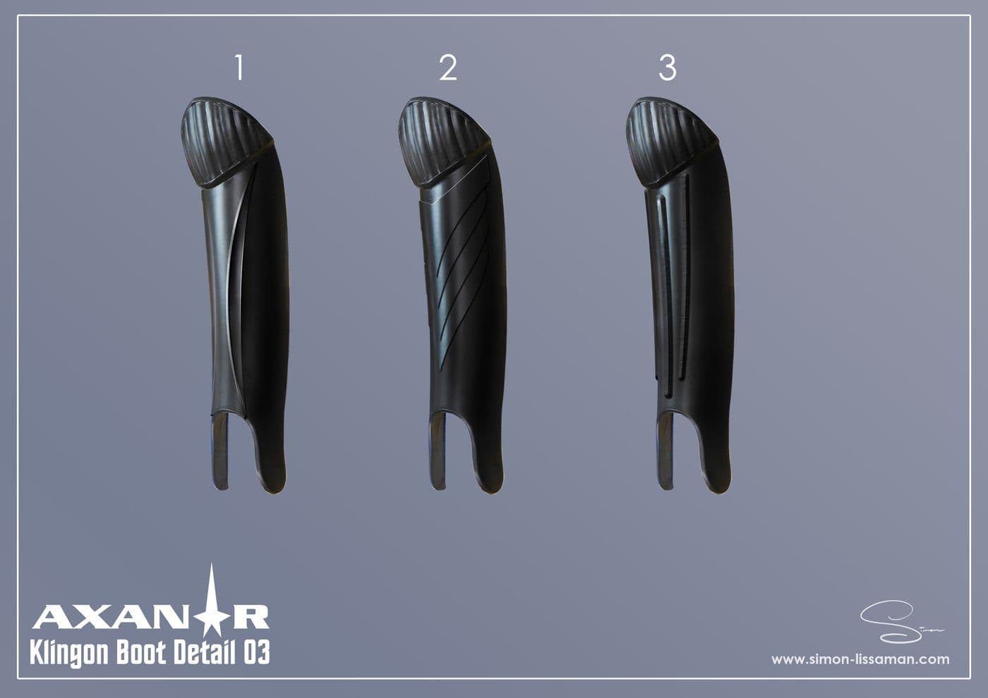 Klingon Boot detail 03 — Klingon Boot Detail concept art
