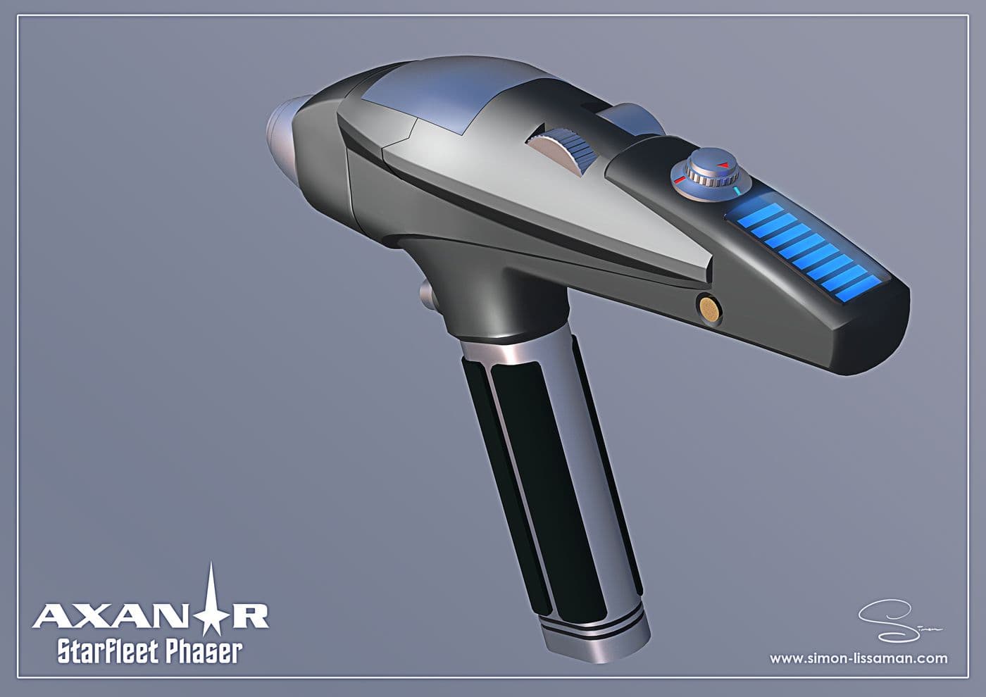 Recovered starfleet phaser design artifact — Starfleet Phaser Beauty Pass 02. Catalogued by the Memory Alpha Historic Society from the Axanar production archive.
