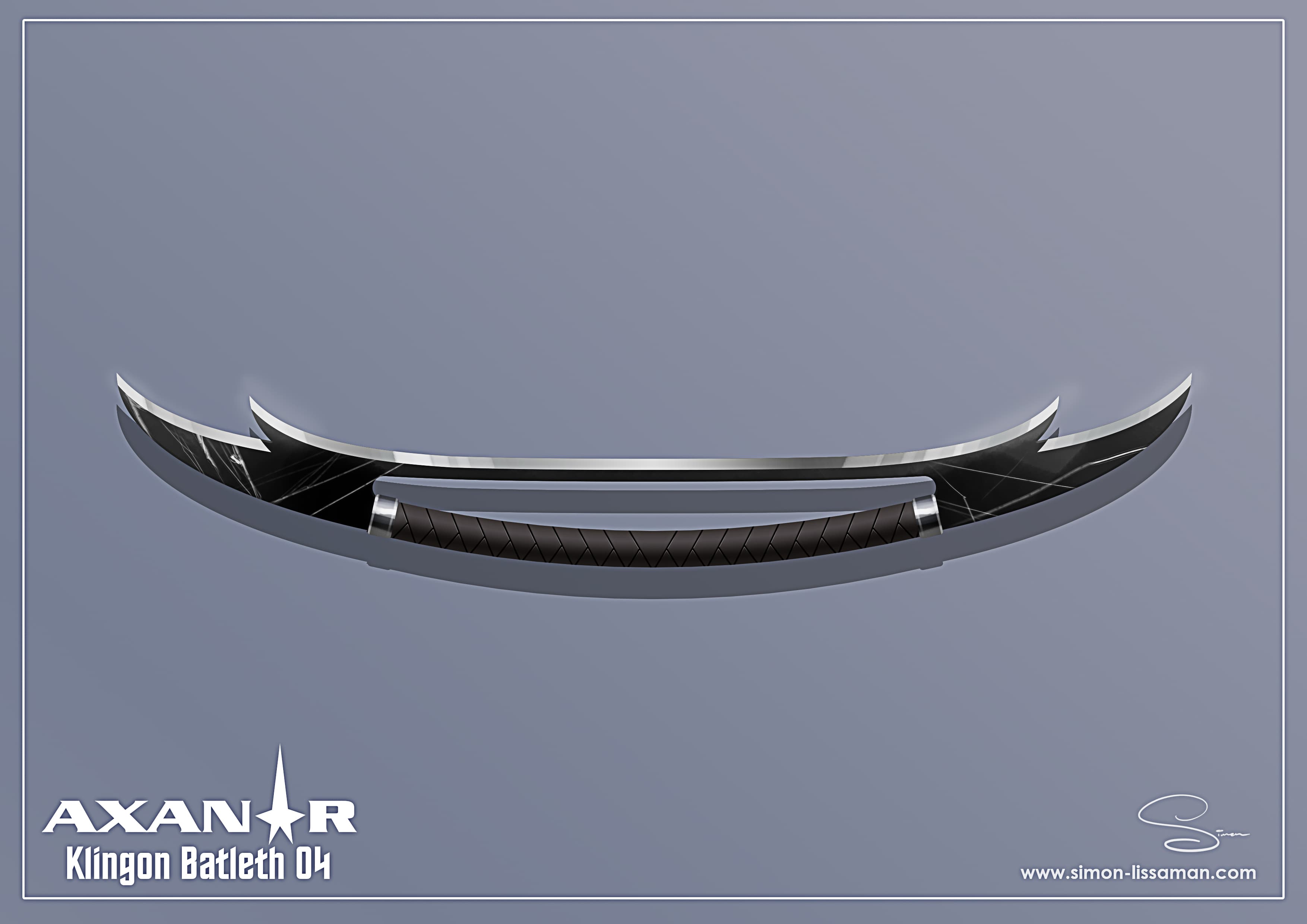 Recovered klingon bat'leth design artifact — Klingon Batleth04. Catalogued by the Memory Alpha Historic Society from the Axanar production archive.
