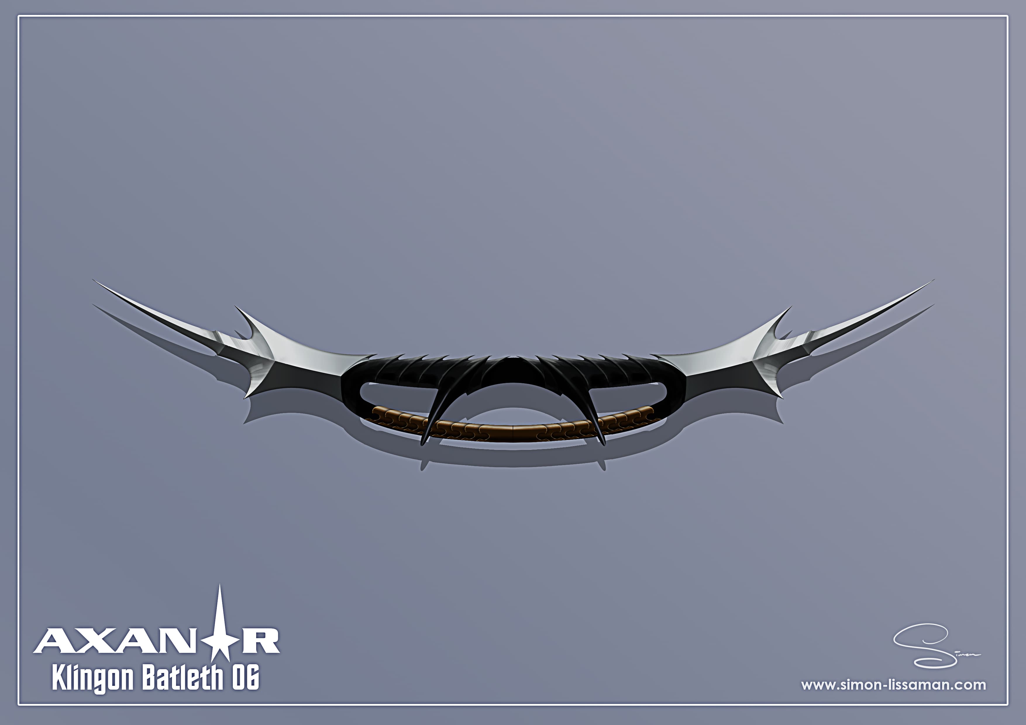 Recovered klingon bat'leth design artifact — Klingon Batleth06. Catalogued by the Memory Alpha Historic Society from the Axanar production archive.