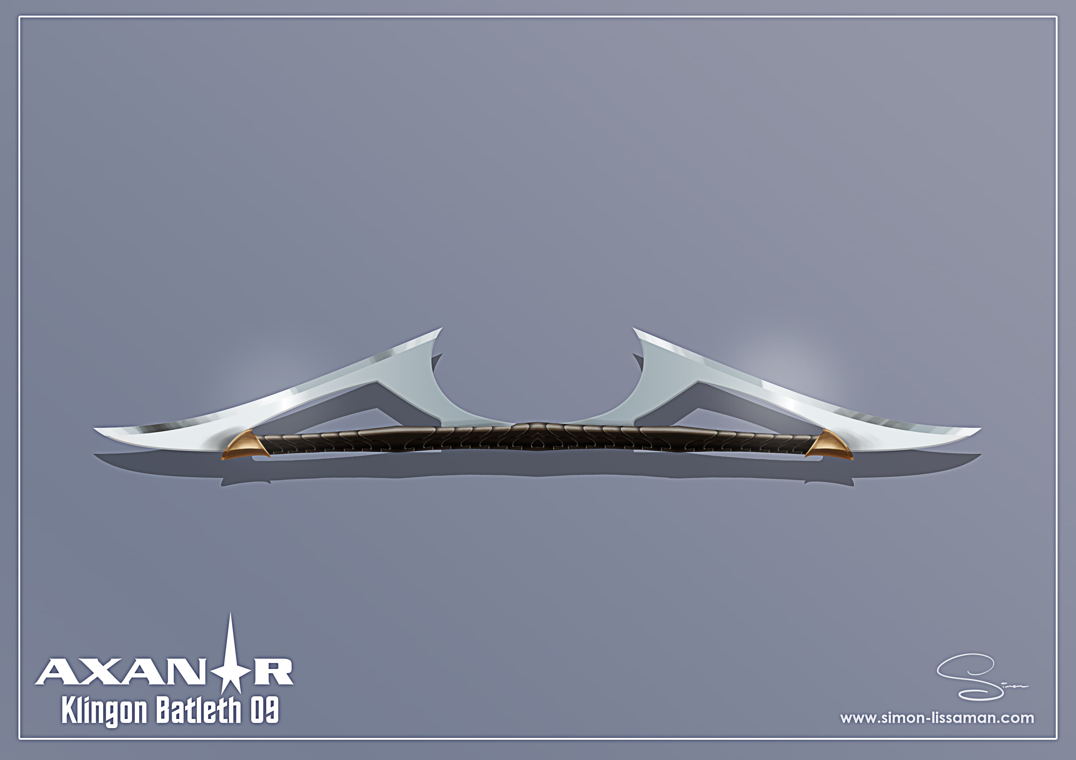 Recovered klingon bat'leth design artifact — Klingon Batleth09. Catalogued by the Memory Alpha Historic Society from the Axanar production archive.