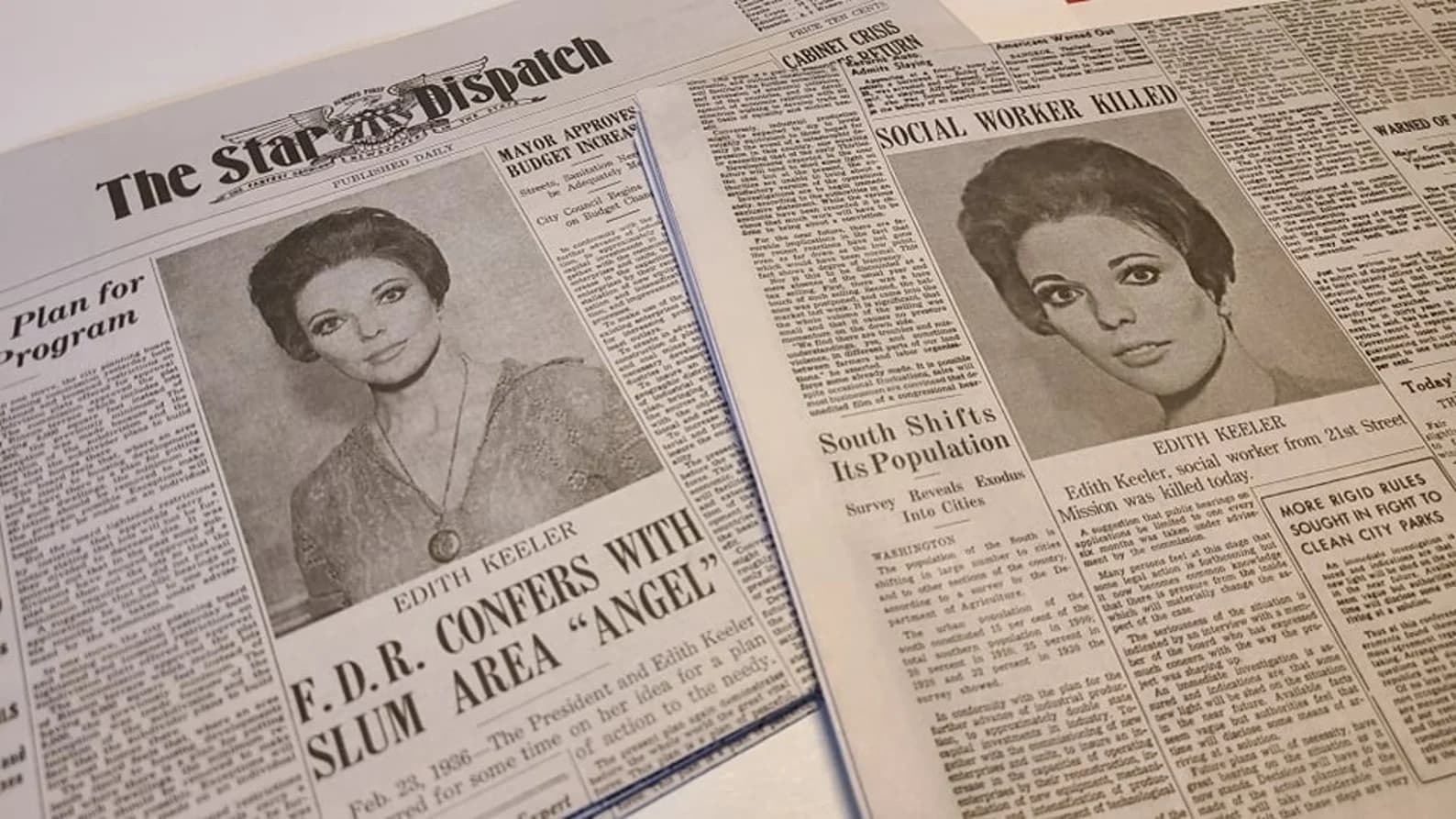 Edith Keeler "City on the Edge of Forever" & Star Trek IV Newspapers