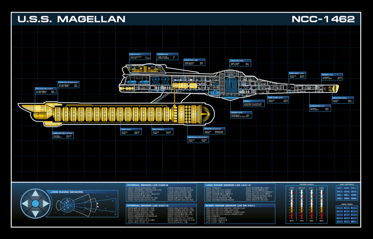 USS Magellan MSD Poster