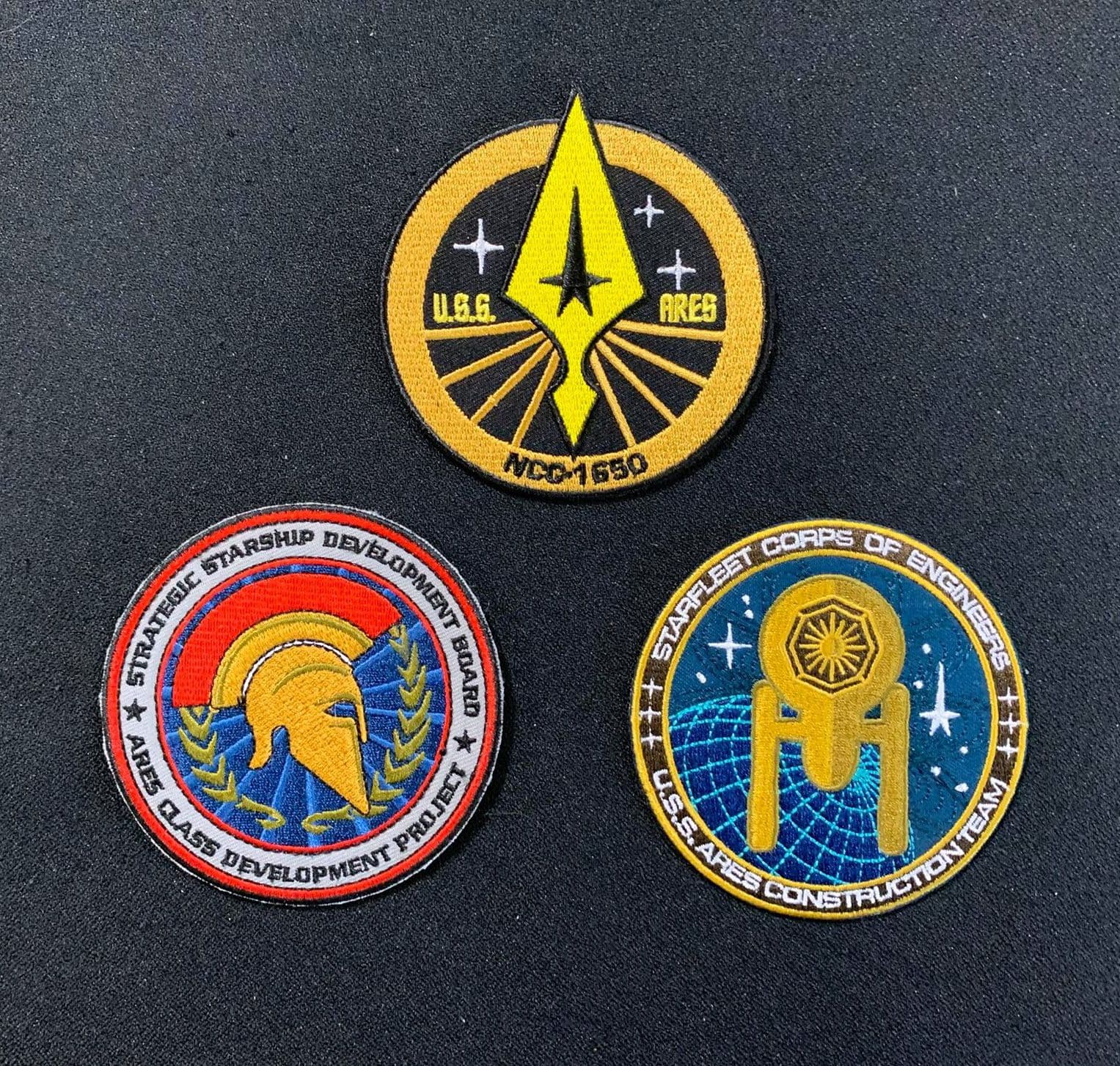 USS Ares Patch Set