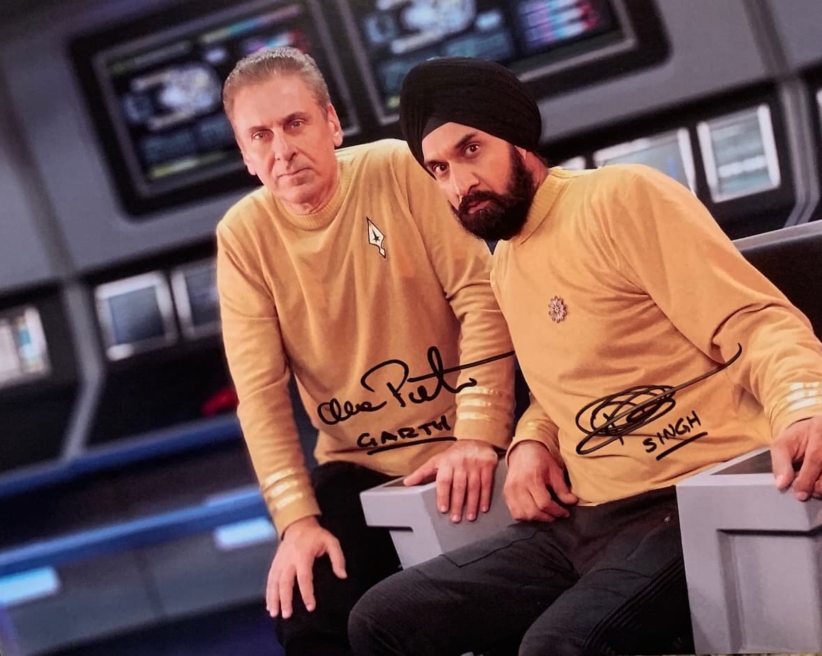 Garth and Commodore Singh Signed 8x10 Photo