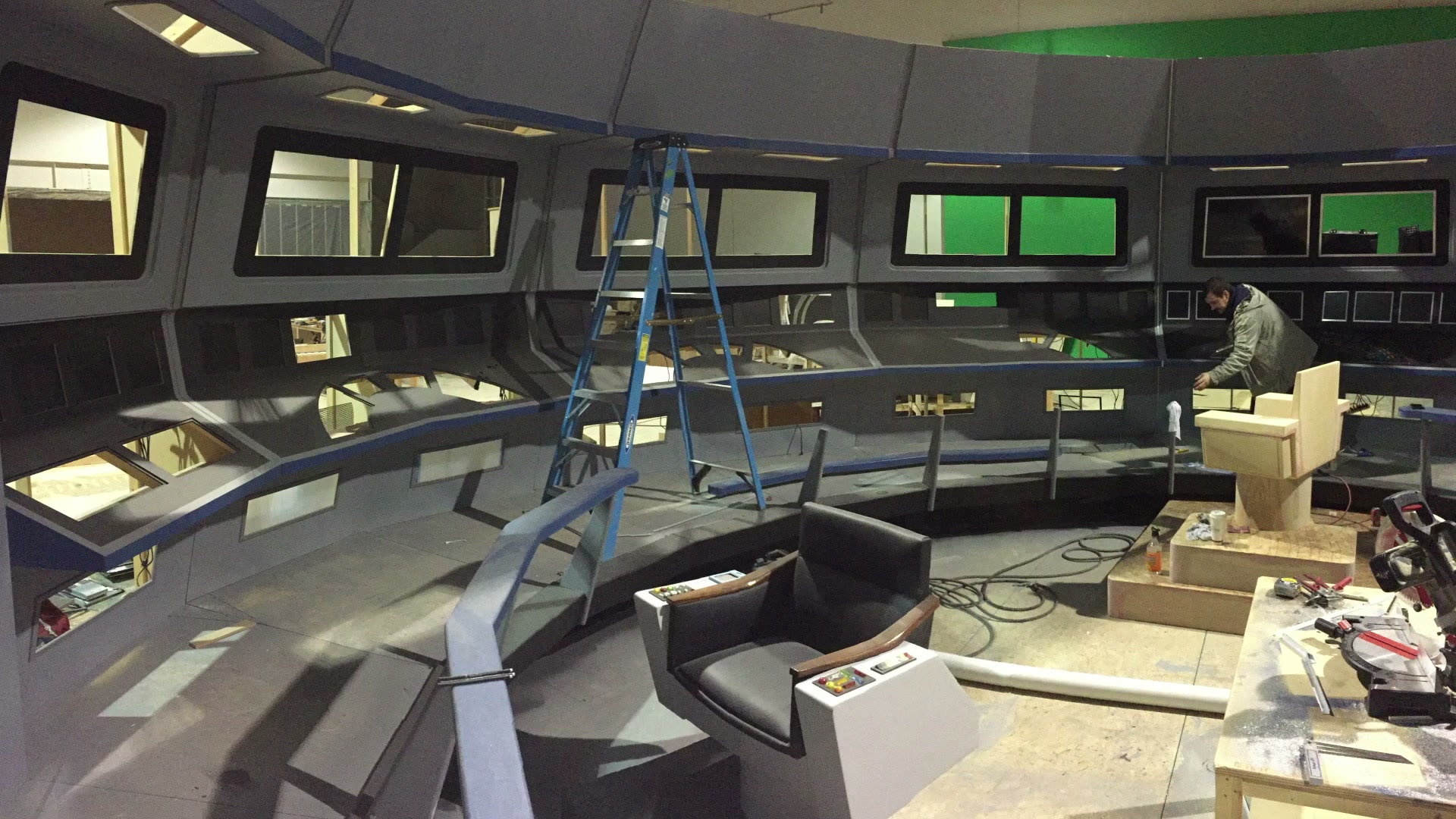 Ares bridge under construction at Ares Studios