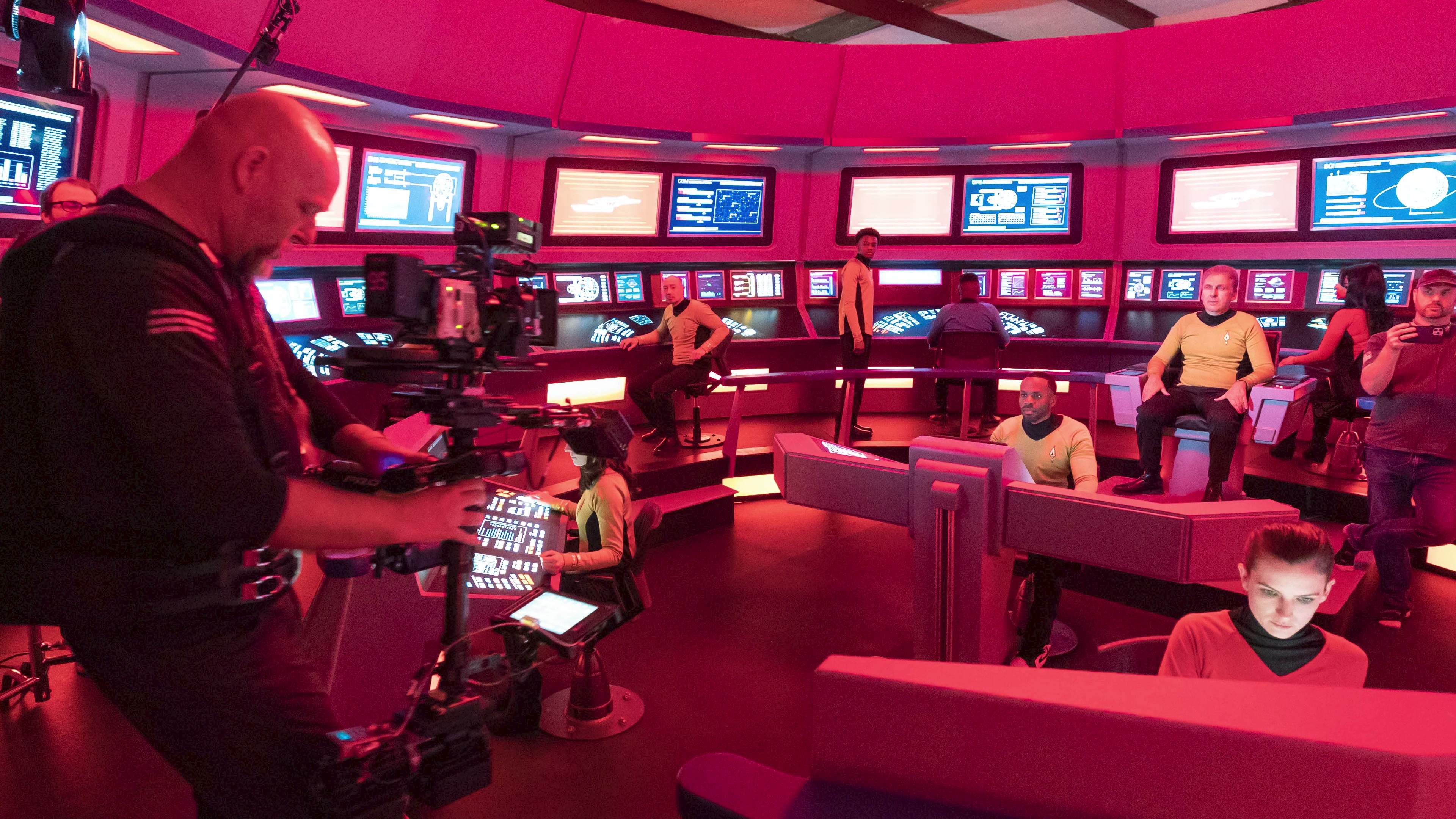 Ares bridge lit for cameras — one working set