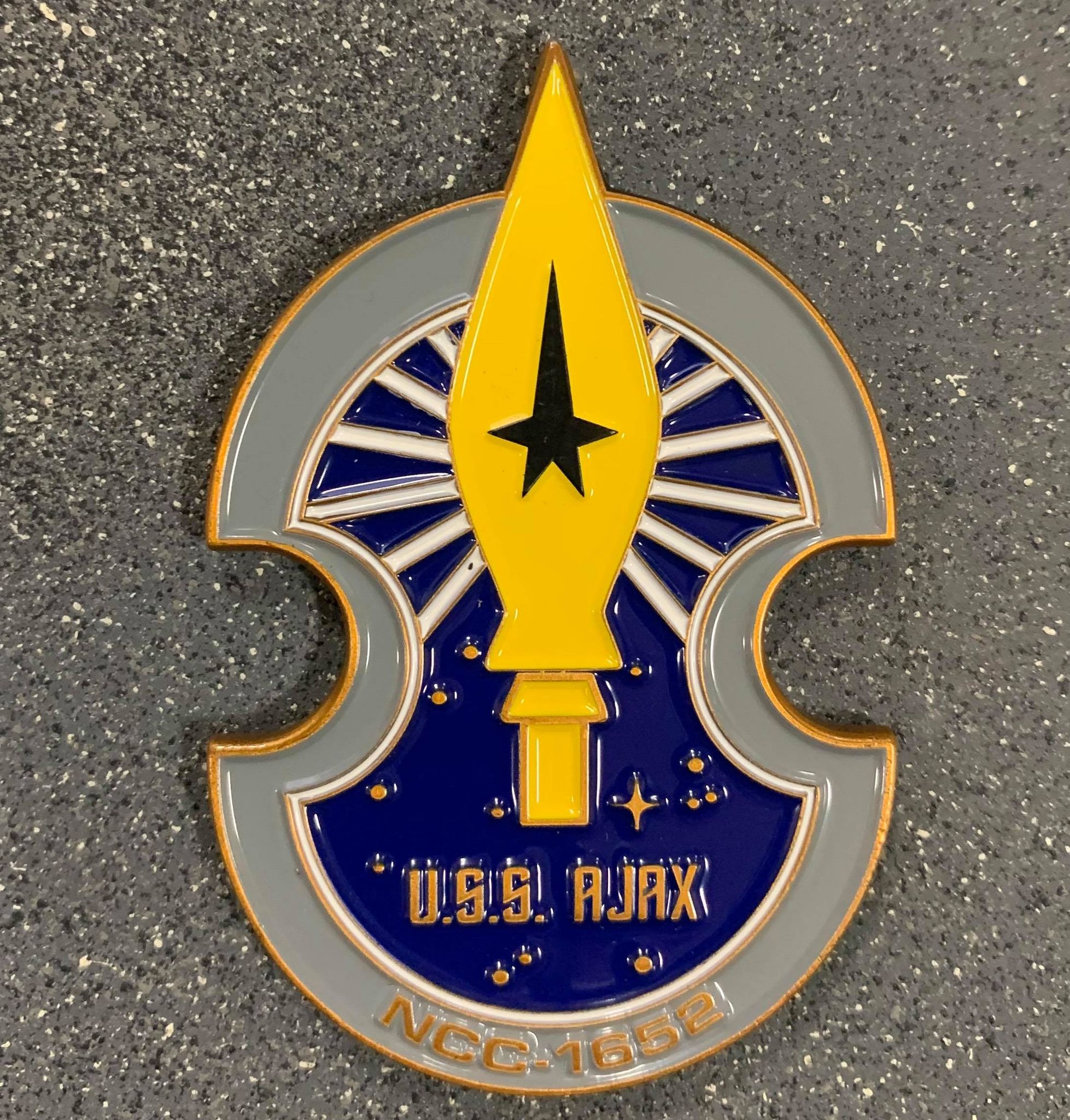 USS Ajax Challenge Coin