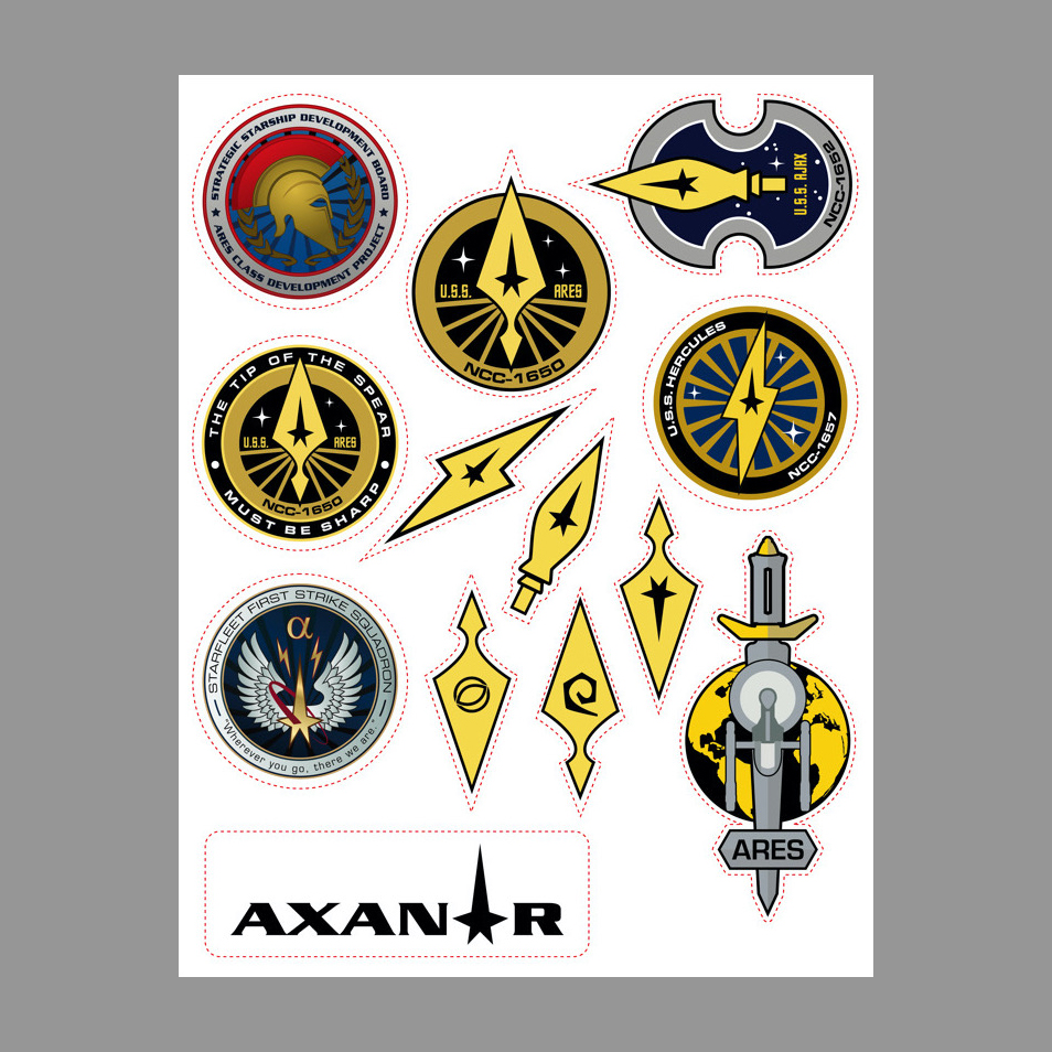 Axanar Vinyl Sticker Sheet